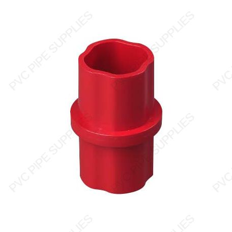 1 1/4" Red Internal Coupling Sch 40 Furniture Grade PVC Fitting 1 1/4" Red Internal Coupling Sch 40 Furniture Grade PVC Fitting