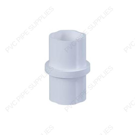 1 1/4" White Internal Coupling Sch 40 Furniture Grade PVC Fitting