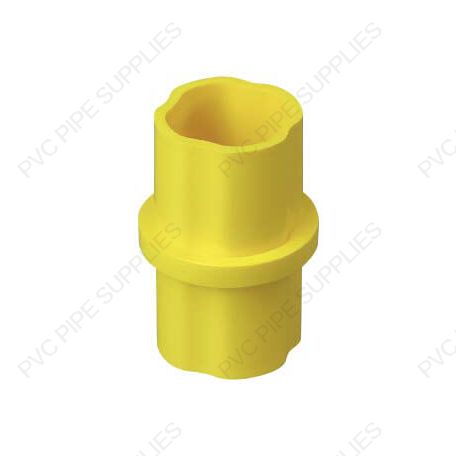 1 1/4" Yellow Internal Coupling Sch 40 Furniture Grade PVC Fitting