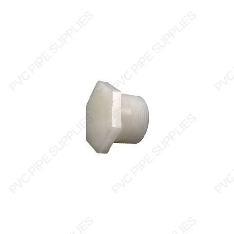 1/2" Natural Kynar PVDF Plug, 4850-005 1/2" Natural Kynar PVDF Plug, 4850-005