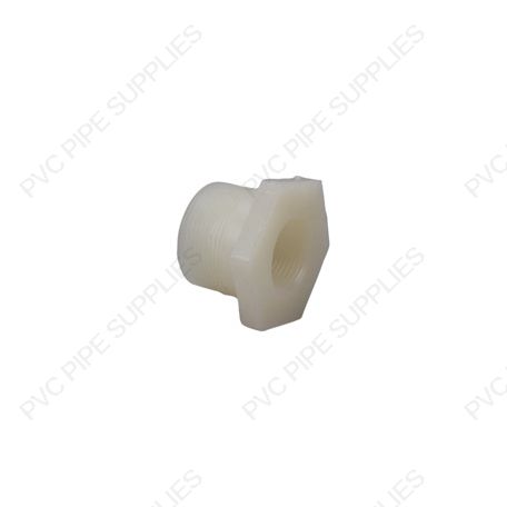 1" x 1/2" Natural Kynar PVDF Bushing, 4839-130 1" x 1/2" Natural Kynar PVDF Bushing, 4839-130