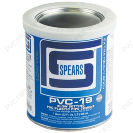 Quart PVC-19 EX-Heavy Body White PVC, PVC19W-030