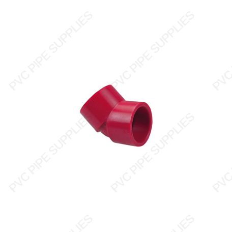 1 1/2" Red Kynar PVDF 45 Elbow, 3817-015