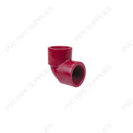 4" Red Kynar PVDF 90 Elbow, 3806-040 4" Red Kynar PVDF 90 Elbow, 3806-040