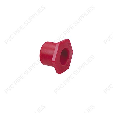 3/4" x 1/2" Red Kynar PVDF Bushing, 3837-101