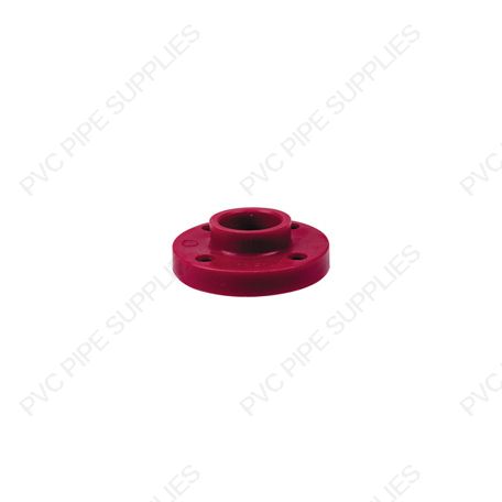 4" Red Kynar PVDF Heavy Duty Flange, 3851-H40 4" Red Kynar PVDF Heavy Duty Flange, 3851-H40