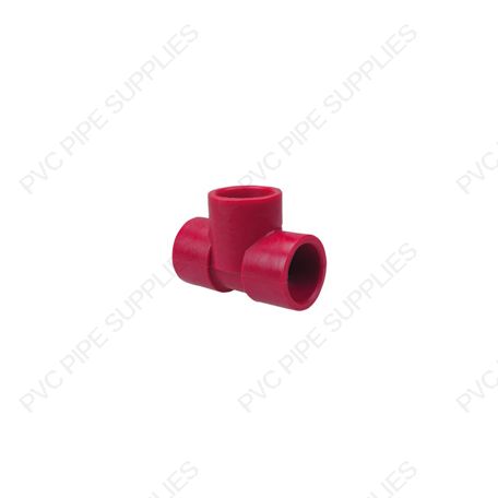 1/2" Red Kynar PVDF Tee, 3801-005 1/2" Red Kynar PVDF Tee, 3801-005