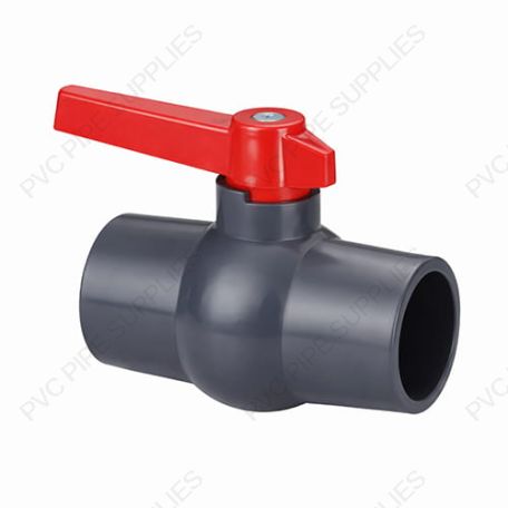 2 1/2" PVC Compact Ball Valve Gray Socket, 1025GS