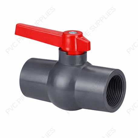 3" PVC Compact Ball Valve Gray Threaded, 1030GT
