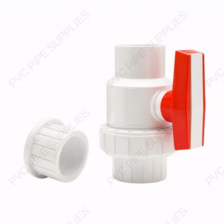 2" Single Union Ball Valve, White w/ Threaded ends, 1120WT 2" Single Union Ball Valve, White w/ Threaded ends, 1120WT
