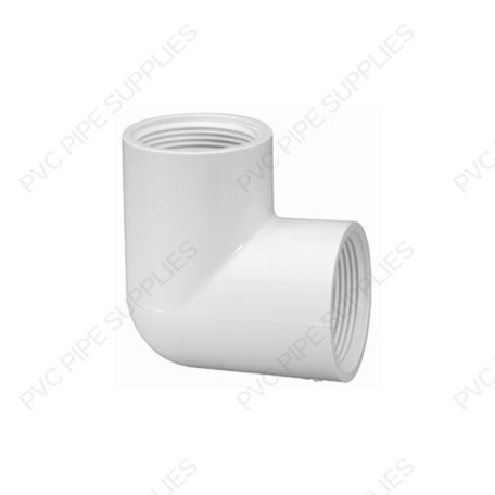 1/2" Schedule 40 PVC 90 Elbow Threaded, 408-005 1/2" Schedule 40 PVC 90 Elbow Threaded, 408-005