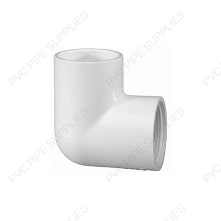 1" Schedule 40 PVC 90 Elbow Socket x Thread, 407-010