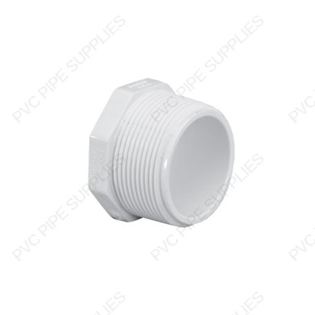 2" Schedule 40 PVC Plug Threaded MPT, 450-020
