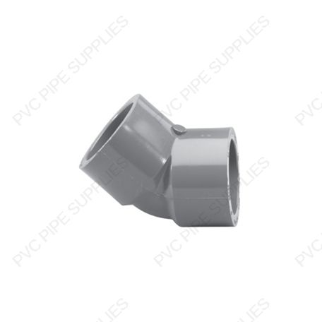 1 1/2" Schedule 80 PVC 45 Deg Elbow Socket, 817-015