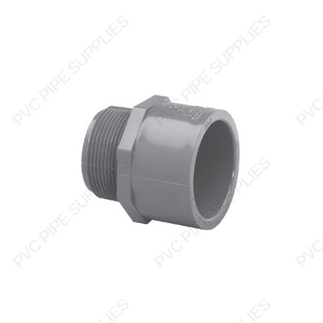1/2" Schedule 80 PVC Male Adaptor MPT x Socket, 836-005 1/2" Schedule 80 PVC Male Adaptor MPT x Socket, 836-005