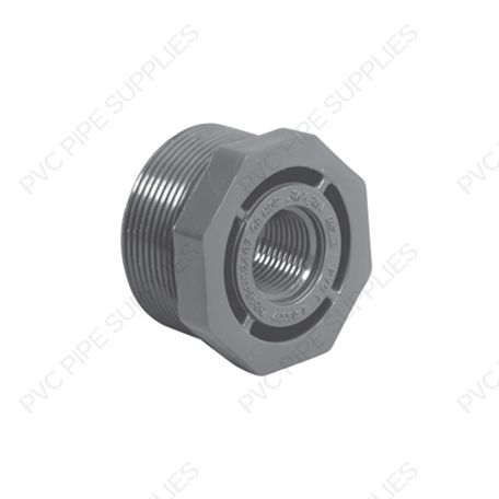 1/2" x 3/8" Schedule 80 PVC Reducer Bushing MPT x FPT, 839-073 1/2" x 3/8" Schedule 80 PVC Reducer Bushing MPT x FPT, 839-073
