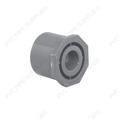 3/4" x 1/2" Schedule 80 PVC Reducer Bushing Spigot x Socket, 837-101