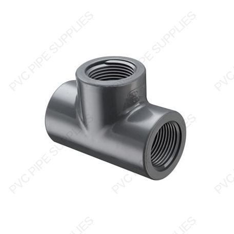 3" Schedule 80 PVC Tee Threaded, 805-030