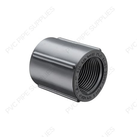 2" Schedule 80 PVC Coupling Threaded, 830-020