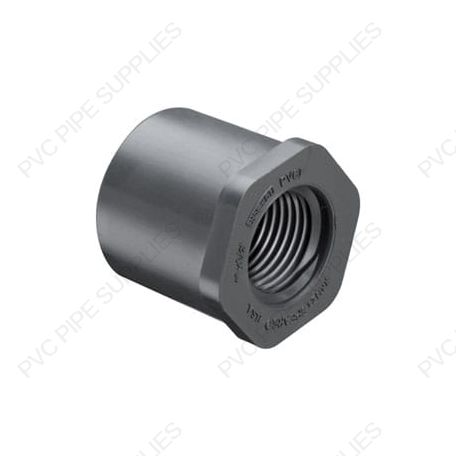 3/4" x 1/2" Schedule 80 PVC Reducer Bushing Spigot x FPT, 838-101