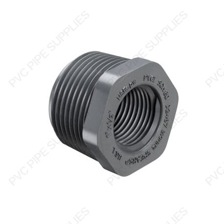 2" x 1/2" Schedule 80 PVC Reducer Bushing MPT x FPT, 839-247