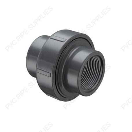 1 1/2" x 50 mm Schedule 80 PVC Transition Union, 8658-050