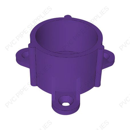 1 1/4" Purple Table Cap Furniture Grade PVC Fitting