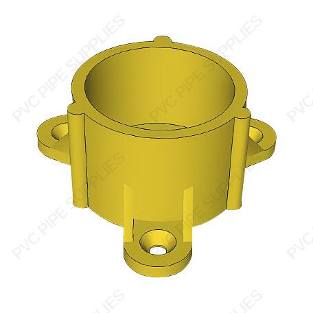 1 1/4" Yellow Table Cap Furniture Grade PVC Fitting