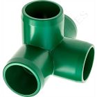 1" Green 4-Way Furniture Grade PVC Fitting
