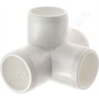 1/2" White 4-Way Furniture Grade PVC Fitting