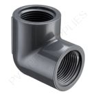 4" Schedule 80 PVC 90 Deg Elbow Threaded, 808-040