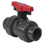 6" Spears PVC True Union Industrial Ball Valve with Socket Ends