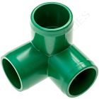 1/2" Green 3-Way Furniture Grade PVC Fitting