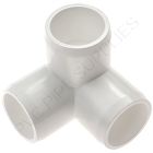1/2" White 3-Way Furniture Grade PVC Fitting