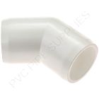 1/2" White 45 Elbow Furniture Grade PVC Fitting