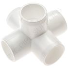 1/2" White 5-Way Furniture Grade PVC Fitting