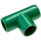 1" Green Tee Furniture Grade PVC Fitting