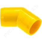 1" Yellow 45 Elbow Furniture Grade PVC Fitting