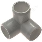 1 1/4" Gray 3-Way Furniture Grade PVC Fitting