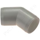 1 1/4" Gray 45 Elbow Furniture Grade PVC Fitting
