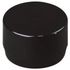 1" Black End Cap Furniture Grade PVC Fitting