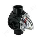 1-1/2" AcuFlow Flow Meter with CPVC Valve Body and Check Valve (10-80 GPM)