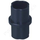 1 1/4" Black Internal Coupling Sch 40 Furniture Grade PVC Fitting