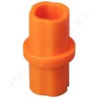 1 1/4" Orange Internal Coupling Sch 40 Furniture Grade PVC Fitting