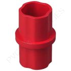 1 1/4" Red Internal Coupling Sch 40 Furniture Grade PVC Fitting