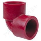 1/2" Red Kynar PVDF 90 Elbow, 3806-005
