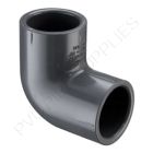 10" Schedule 80 PVC 90 Deg Elbow Socket, 806-100