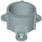 1 1/4" Gray Table Cap Furniture Grade PVC Fitting