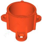 1" Orange Table Cap Furniture Grade PVC Fitting