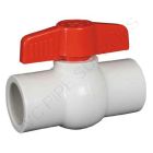 3/4" PVC Compact Ball Valve White Socket, 1007WS